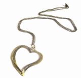 Antique Heart Pendant Fashion Jewelry Necklace (HNK-10500)