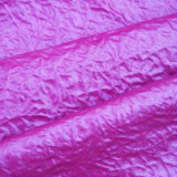 Crinkled Nylon Taffeta Embossed Fabric