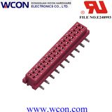 1.27mm Micro Match 20p Female SMT No Ear Clip Red Lug