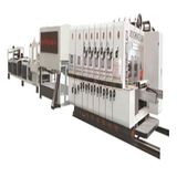 Automatic High Speed Flexo Ink Printing Die Cutting Gluing Bundling Linkage Line