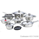 17PCS Stainless Steel Tableware (KG17A098)