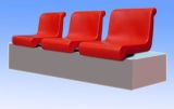 Factory Stadium Seating Unfoldable Plastic Chair Stadium Chair for Bleachers