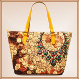 Picture Printed Linen Bag for Shopping