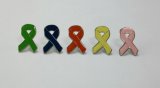 Aids Ribbon Lapl Pin, Pink Ribbon Pin Badges
