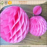 Birthday Party Decorative Pink D30cm, D20cm, D10cm Honeycomb Balls