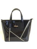 Fashionable Designer Split Joint PU Leather Handbag (L-61138)