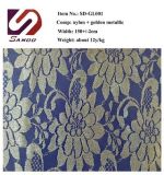 Nylon Golden Metallic Lace Fabric SD-Gl001