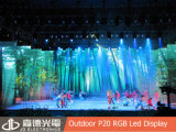 Iron Cabinet P20 Outdoor LED Curtain Display