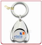 Customized Metal Soft Enamel Logo Trolley Coin Key Chain