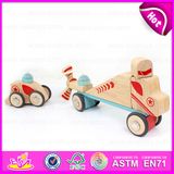 New Design 37PCS DIY Wooden Puzzle 4D Toy, High Quality Intelligent Wooden DIY Car Plane Toy W03b044