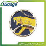 Tiger Shape Customized Souvenir Challenge Coin with Smooth Finish