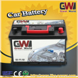 DIN75 12V 75ah Power European Vehicle Battery in Nigeria Market