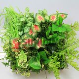 Outdoor Garden Decoration Green Artificial Grass Leaf Fence