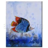 Wholesale Modern Animal Art Colorful Sea Fish Painting