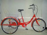 24inch Red & Single Speed Tricycle/Trike