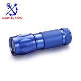 Blue Color 3*AAA Aluminum 9 LED Torch