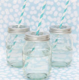 Eco-Friendly Feature and Storage Bottles & Jars Type Mason Jars Wholesale with Lids and Straws