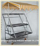 Folding Flower Display Rack Trolley, Foldable Plant Rack, Foldaway Flower Cart