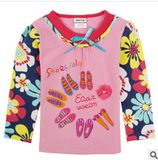 Pure Cotton Printing Girls Long-Sleeved T-Shirt