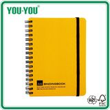 Spiral Notebook/Double Spiral Notebook with Paper Cover and Elastic