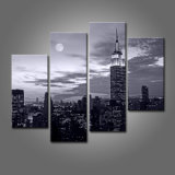 New York City Black White Picture Canvas Print Reproduction