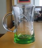 Glass Tumbler Beer Mug Colored Bottom Glassware Kb-Hn03156