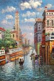 Handmade Venice Canal Painting
