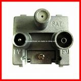 5-2450MHz 3 Gang TV/FM/Sat TV Satellite Wall Outlet