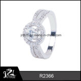 Jrl Wholesale Antique Design Jewelry 925 Sterling Silver AAA Cubic Zirconia Silver Ring Wholesale R2366