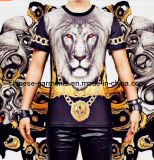 Animal Sublimation Lion Printing 3D T-Shirt for Men