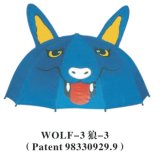 Wolf-3 Cartoon Umbrella