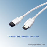 IEEE1394B Cable Bilingual 9P - 1394A 6P