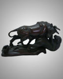 Bronze Sculpture Animal Bull, Bronze Statue (HY1044)