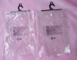 Eco-Friendly Custom Clear PVC Plastic Hanging Hook Bag