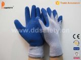 Ddsafety Knitted Working Gloves Coating Blue Latex (DKL329)
