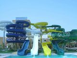 Different Helical Path Water Park Water Slides