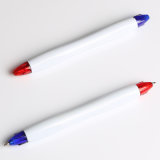 Doule Sides 2 Colors Ink Plastic Ball Pen (EN-P1002)