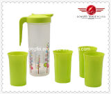 BPA Free Plastic Jug with Cup Set (LFR10754)