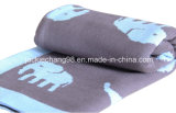 100% Cotton Elephant Design Cable Knitted Baby Blanket