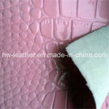 Crocodile PU Leather for Bag Hw-1453