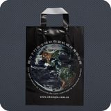 Custom Printed Plastic Shopping Bag with Soft-Loop Handle