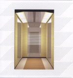 Passenger Elevator with Etching Stainlesss Steel Finish, AC Vvvf Control