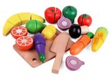 Wooden Fruit Cutting Set Wooden Toy