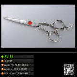 Rose Engraved Handles Hair Scissors (FL-55Rose handles)