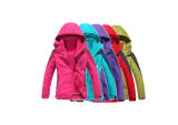 Fashion Women Softshell Jacket with Detachable Hood (OSY-023)
