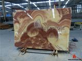 Red Dragon Colorful Jade Slab for Indoor Wall Decoraton