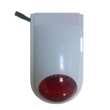Wireless Outdoor Alarm Siren with Strobe, Built-in Rechargeable Lithium Battery