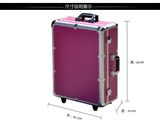 Professional Cosmetic Trolley Fashion Aluminum Red