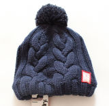 Winter Fashion Double Layer Knitted Hats with Jacquard