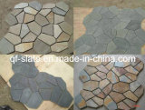 High Quality Multi Color Slate Paving Stone, Net Paste Slate